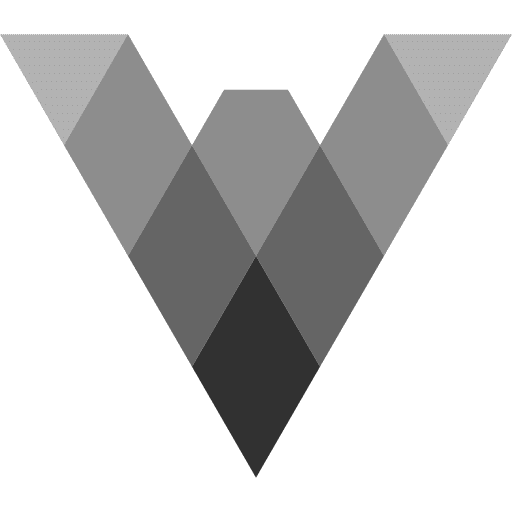 Vantio logo, a stylized musical note with a Dutch flag color scheme